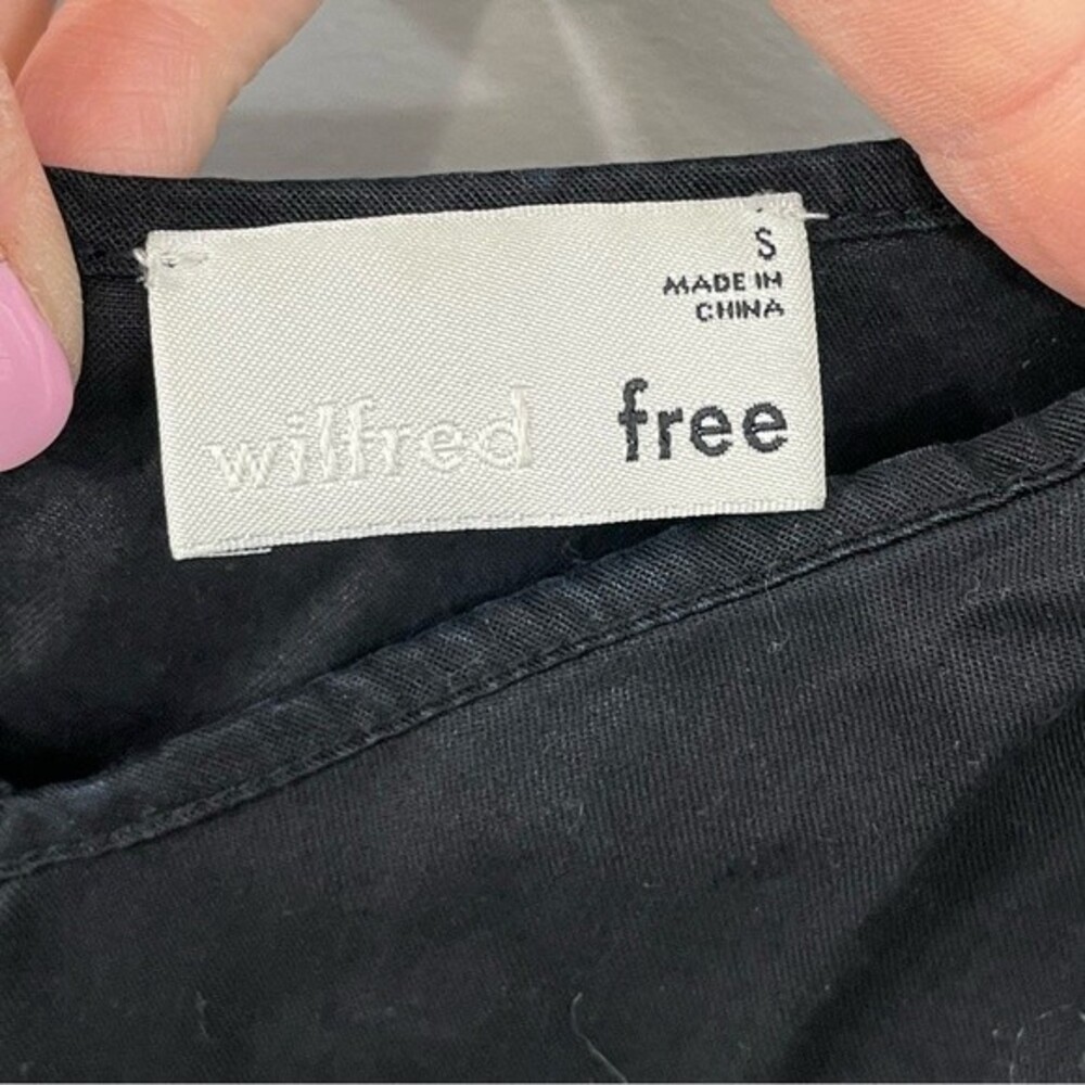 Wilfred Free Aritzia Little Black Romper Size SMALL Drawstring‎ Waist - Picture 5 of 8